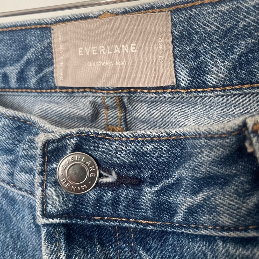 Everlane Blue Straight Leg Pants - Picture 6 of 7